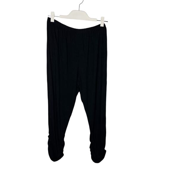 Chalet et Ceci Women's Pants Size XL Black Poly Bamboo Minimalist Made in USA - Picture 2 of 9